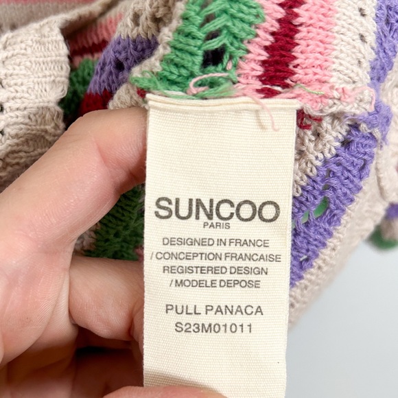 Suncoo Paris Colorful Striped Knit Sweater - Picture 7 of 11